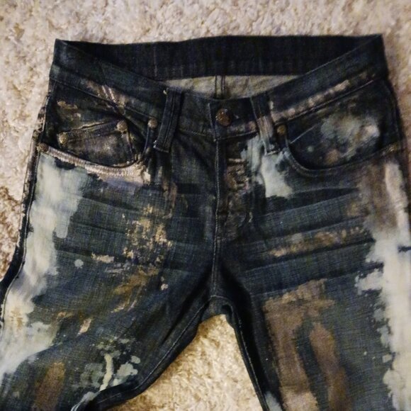 Rock & Republic Jeans Mens Size 31X34 Multi Colour DUCE Skinny Cut Fit Denim Y2K - Picture 2 of 12